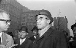 Malcolm X talks to journalists