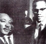 Malcolm X insieme a M. L. King