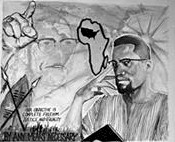 Malcolm X's murales